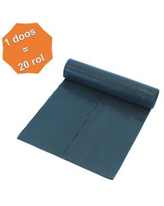 Rol vuilniszakken 60x80cmT50 20stuks per rol kleur:zwartdoos