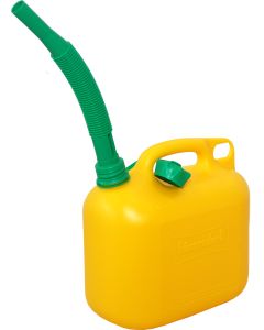 Benzinejerrycan kunststof 5 liter GEEL