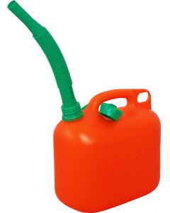 Benzinejerrycan kunststof 5 liter ROOD