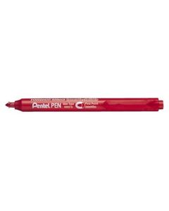 Pentel permanent marker met intrekbare punt rood